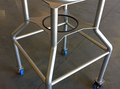 Carboy Cart Stainless Fabrication