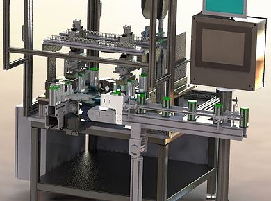 Automated Top Sealer Engineer Rendering