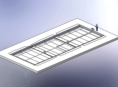 Scale Pit Liner Engineering Render