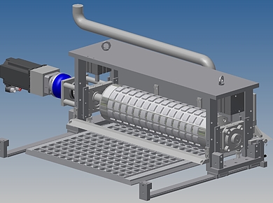 Tamper Roller Engineering Render