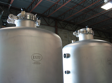 Two Stainless Steel Tanks