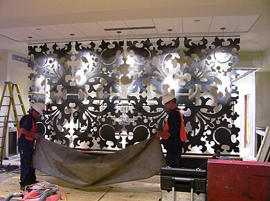 Custom Steel Decorative Screen Washington University