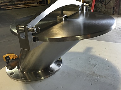 Stainless Steel Offset Infeed Hopper Fabrication