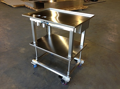 Custom Stainless Portable Lift Table