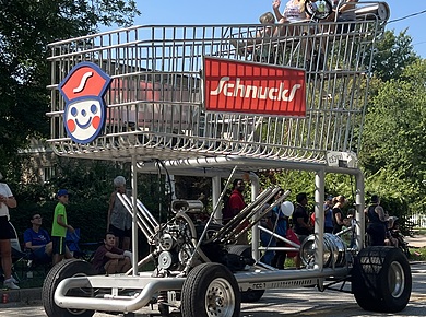 cute motorized grocery cart