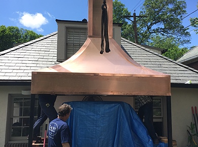 Custom Copper Exhaust Hood