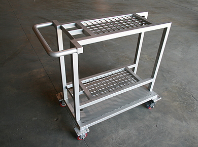 Custom Stainless Slate & Brush Drying Cart