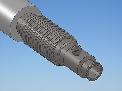 Engineering Rendering of Jacketed Tube