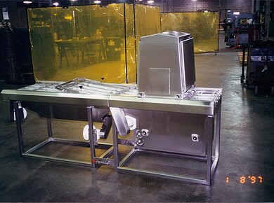 Custom Sanitary Conveyor - Wire Belts Machine