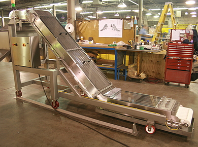 Custom Press Discharge Conveyor Machine